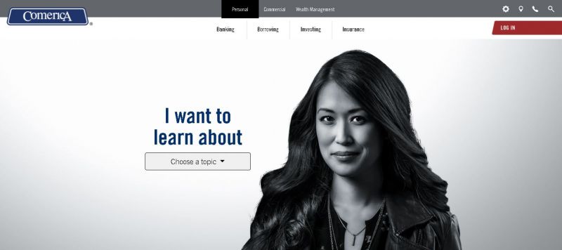 Comerica Bank Homepage