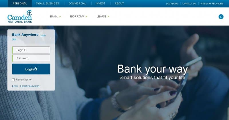 Camden Nationa Bank Digital Banking