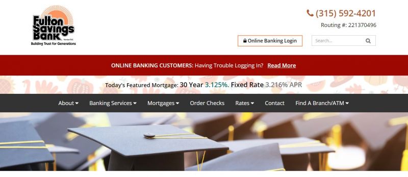 Fulton Savings bank Homepage