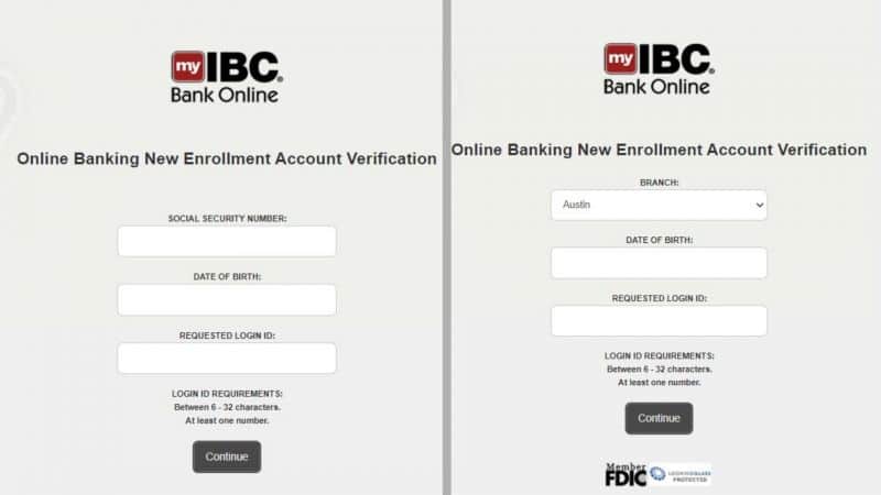 IBC bank Enrollment