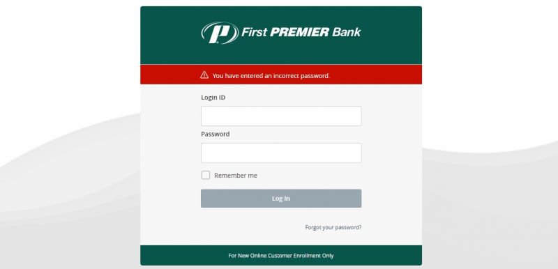 First Premier Bank ForgotPassword