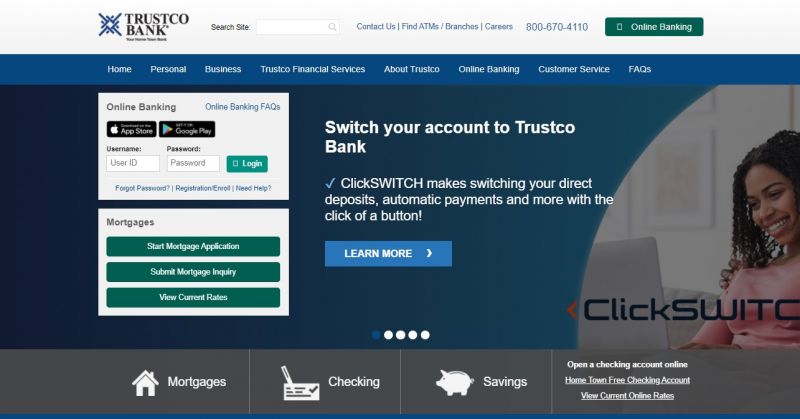 Trustco Bank HomePage